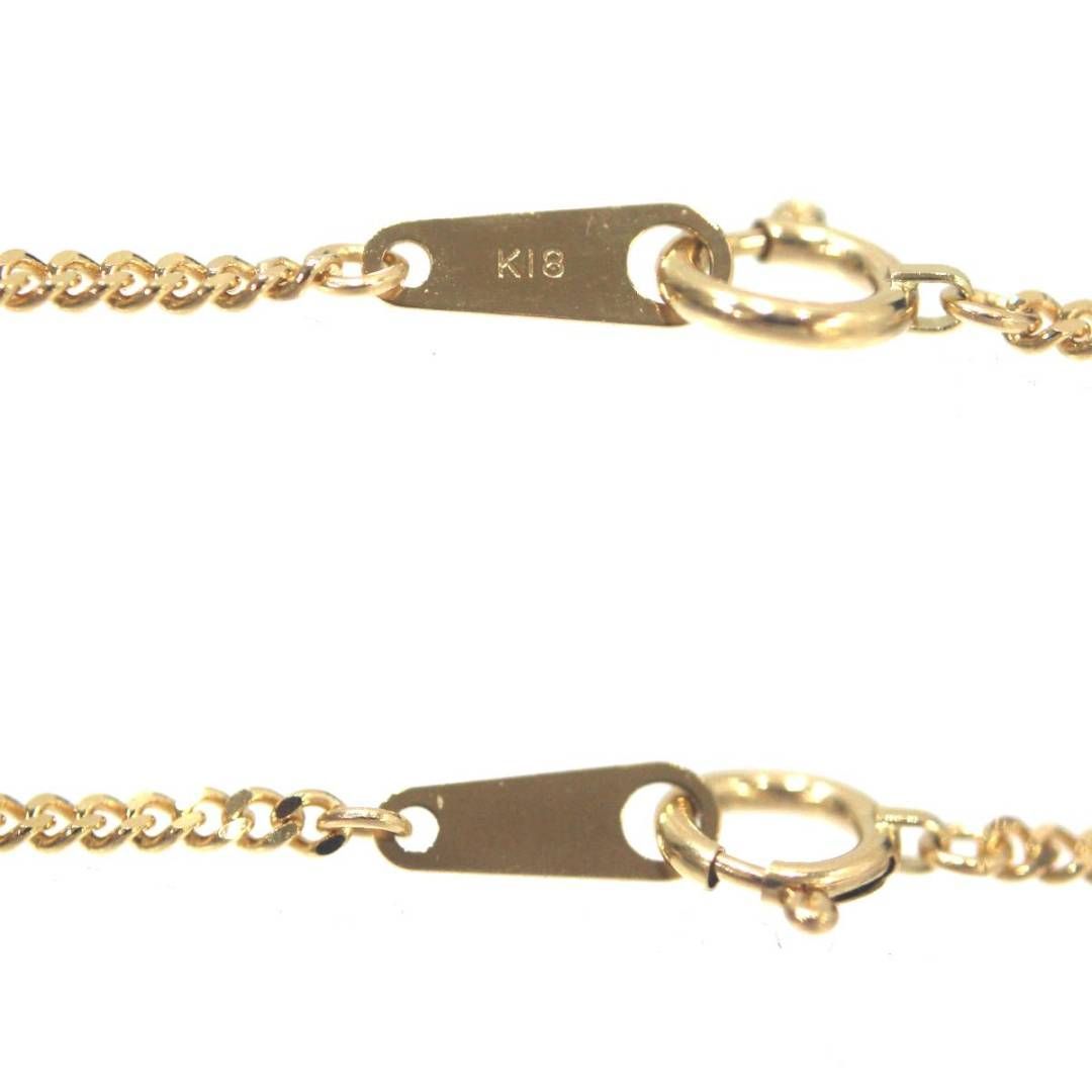 K18 18金 ゴールド 2面 喜平 シングル ネックレス チェーン 50cm 5.1g  