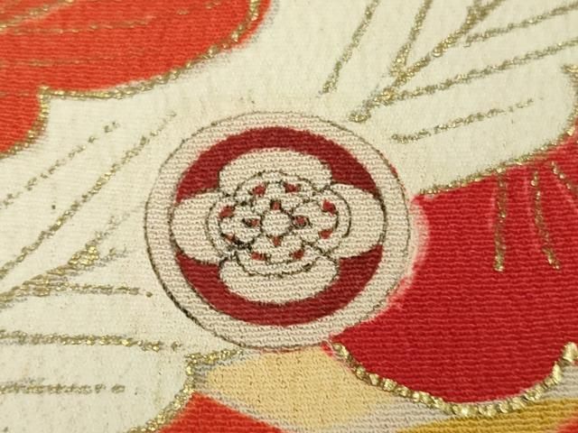 (あ848)珍品‼️鶴の刺繍 五つ紋付き✨️アンティーク本振袖㊗️帯セット 平和屋本店□極上 アンティーク 大正ロマン 振袖 刺繍 鳳凰吉祥