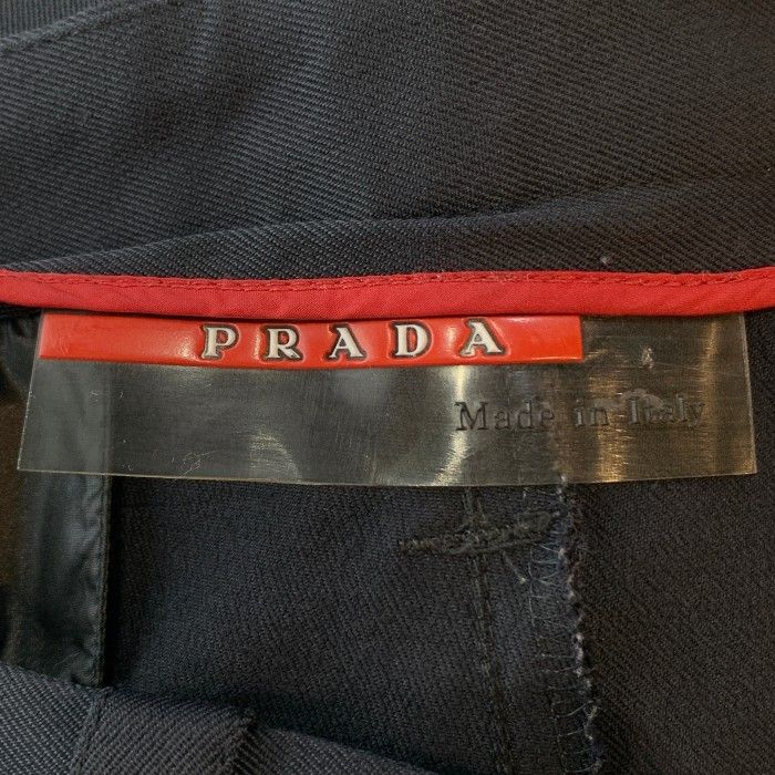 PRADA SPORT プラダスポーツ コットン ナイロン テーパード スラックス