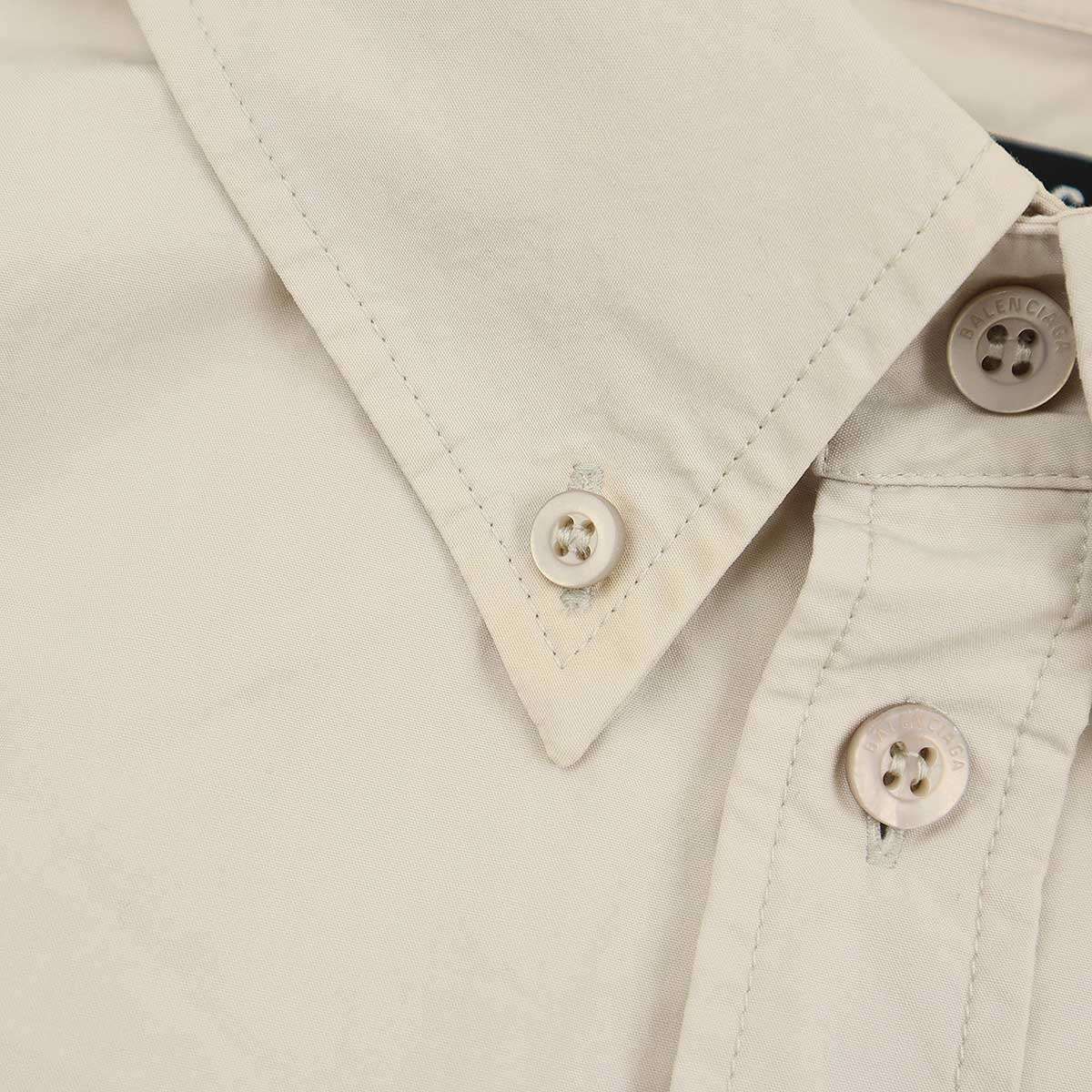 BALENCIAGA バレンシアガ 21AW エンブロイダリーワイドフィットシャツ