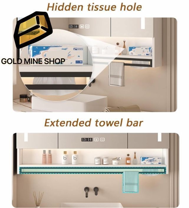 洗面所鏡タッチコントロール