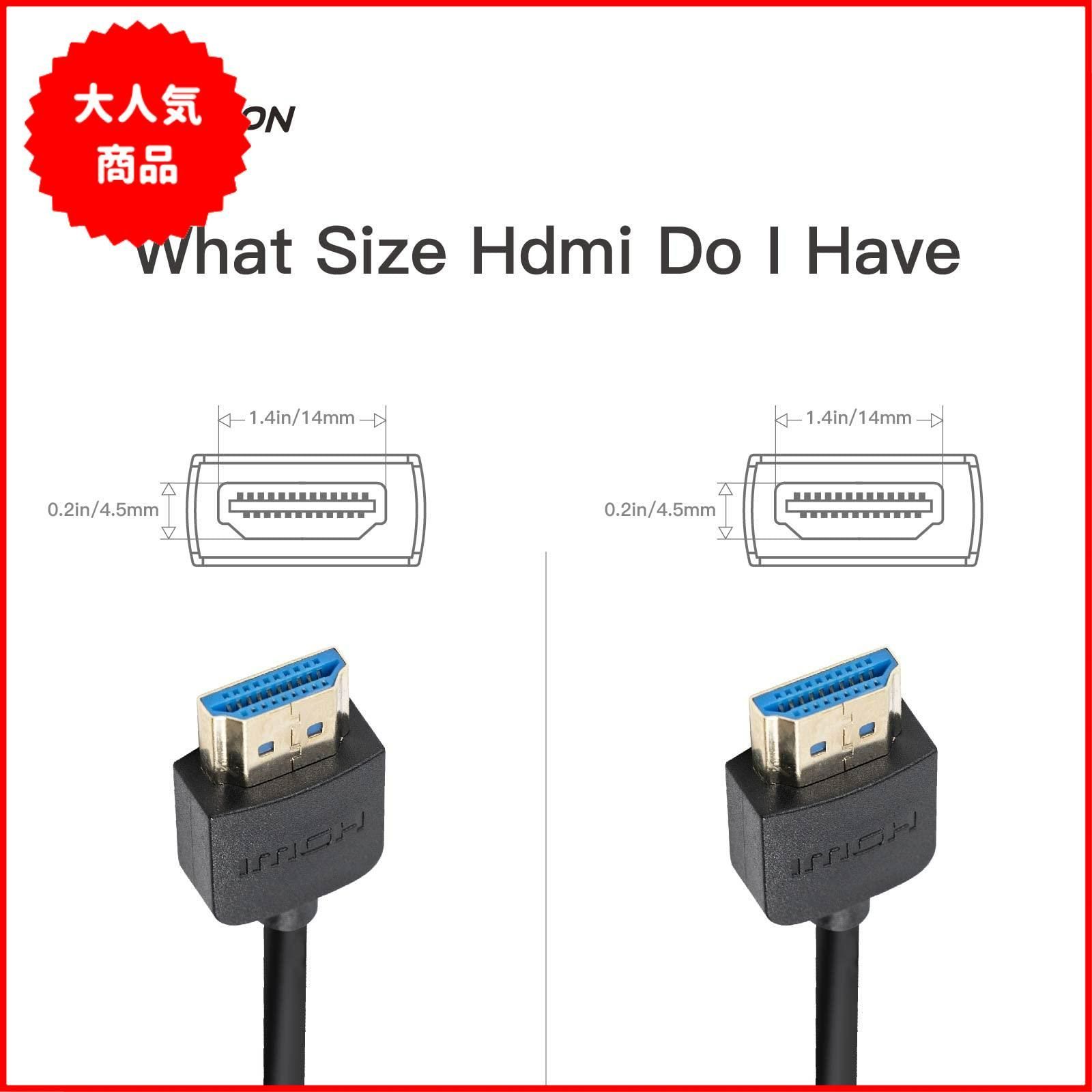 Accsoon HDMI-HDMIケーブル 50cm/1.6フィート A-A 高速サポート ウルトラHD 1080P カメラ モニター ジンバル対応