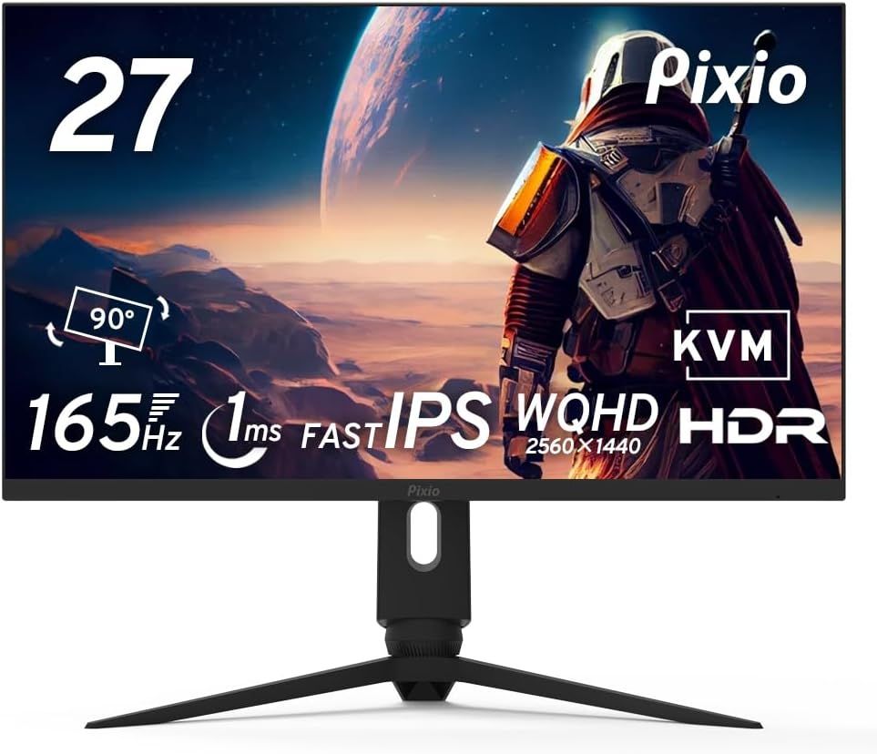 【ジャンク品】Pixio PX277 PRO ゲーミングモニター 27インチ WQHD IPS 165Hz 1ms