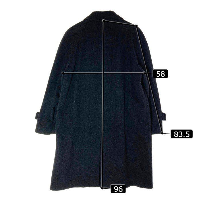 magkaiser ロングコート　cashmere カシミヤ ☆MAGKAISER マグカイザー カシミア コート ブラック size