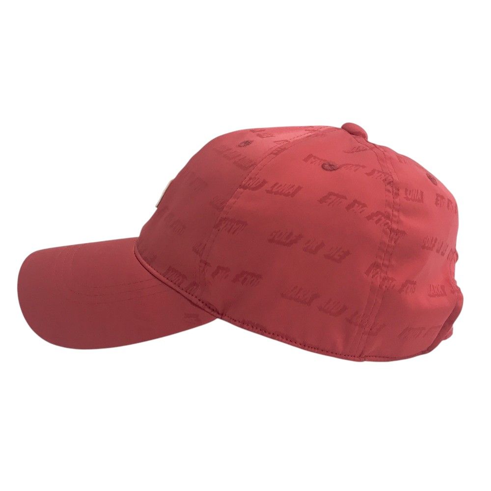 MARK-LONA マークアンドロナ キャップ 英字ロゴ総柄 レッド系 240101528360 ゴルフウェア ストスト