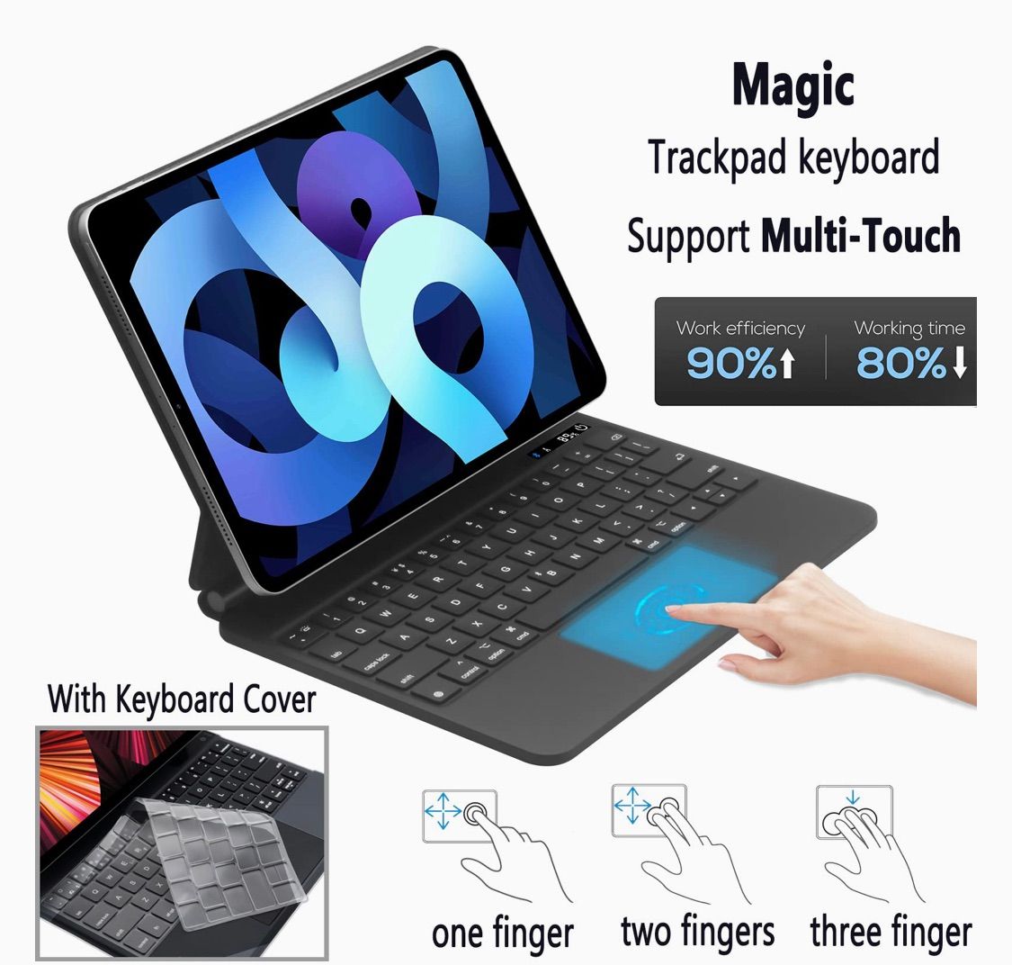 ホワイト】マジックキーボード for Apple iPad Pro 11インチ Air 4 5