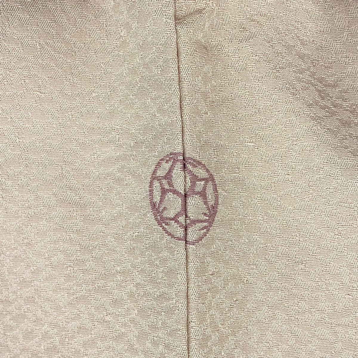 付下げ 身丈159.5cm 裄丈65cm M 袷 紬地 霞 金通し ぼかし 灰紫 正絹  