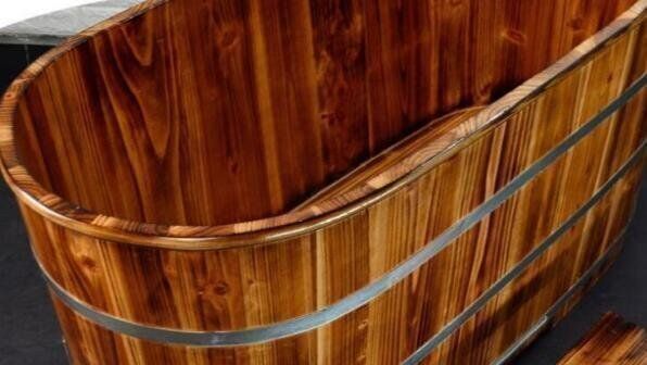 品質保証 厚い　シャワーバケツ　木製　美容院　お風呂　成人　風呂バケツ　サウナ　家庭用　シャワー DW-438 特売！実用品☆品質保証！ 厚い シャワーバケツ 木製 美容院 お風呂