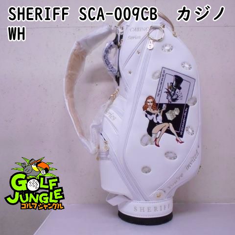 新品】キャディバッグ （株）レゴリス SHERIFF SCA-009CB カジノ WH 0 