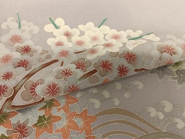 立波枝梅文 暈し染め