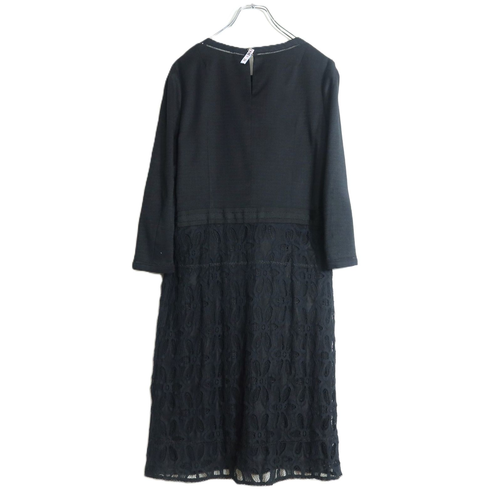 美品】インゲボルグ☆リボン付き♪ワンピース サイズ9 黒系 カット