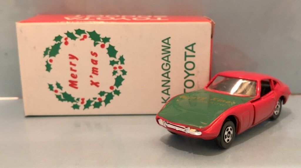 トミー トミカ日本製/神奈川トヨタ特注 トヨタ2000GT/赤 Merry X'mas 5-1-46