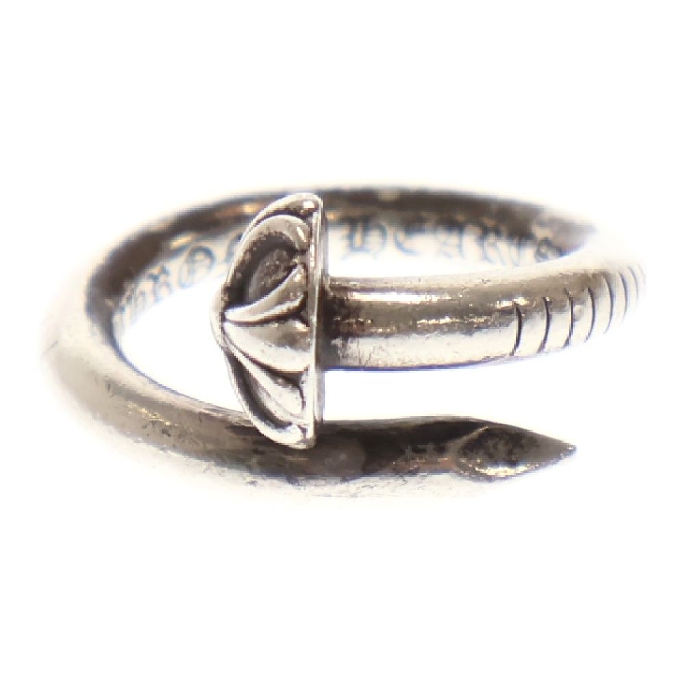 CHROME HEARTS (クロムハーツ) NAIL CRSBALL クロスボールネイルリング シルバー 8号