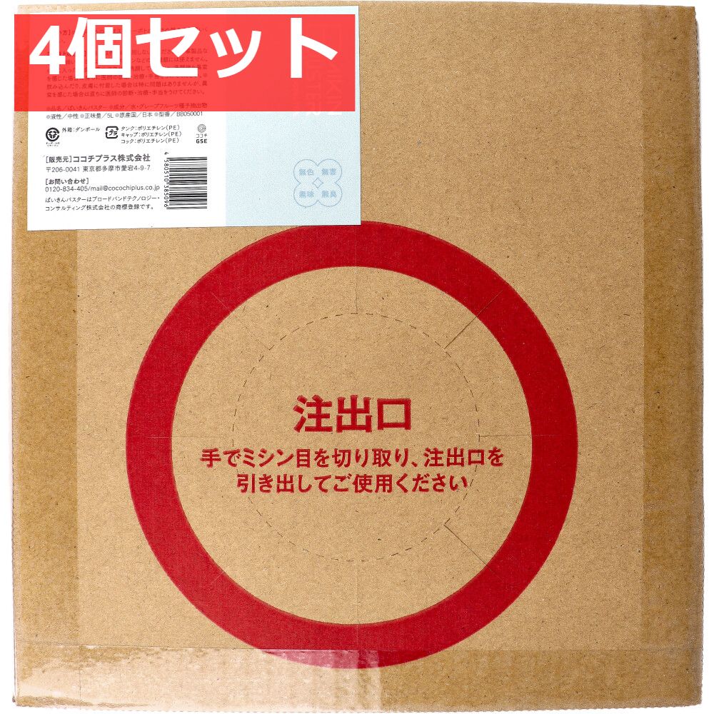 業務用 ばいきんバスター 除菌 抗菌スプレー 詰替用 5L 4個セット
