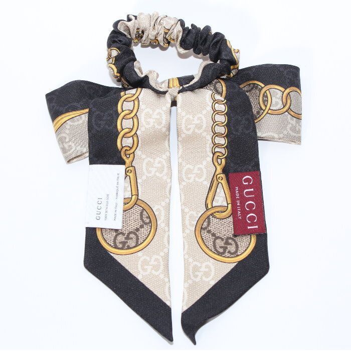 GUCCI グッチ GG シルクジャカード シュシュ 805681 3G001 1079