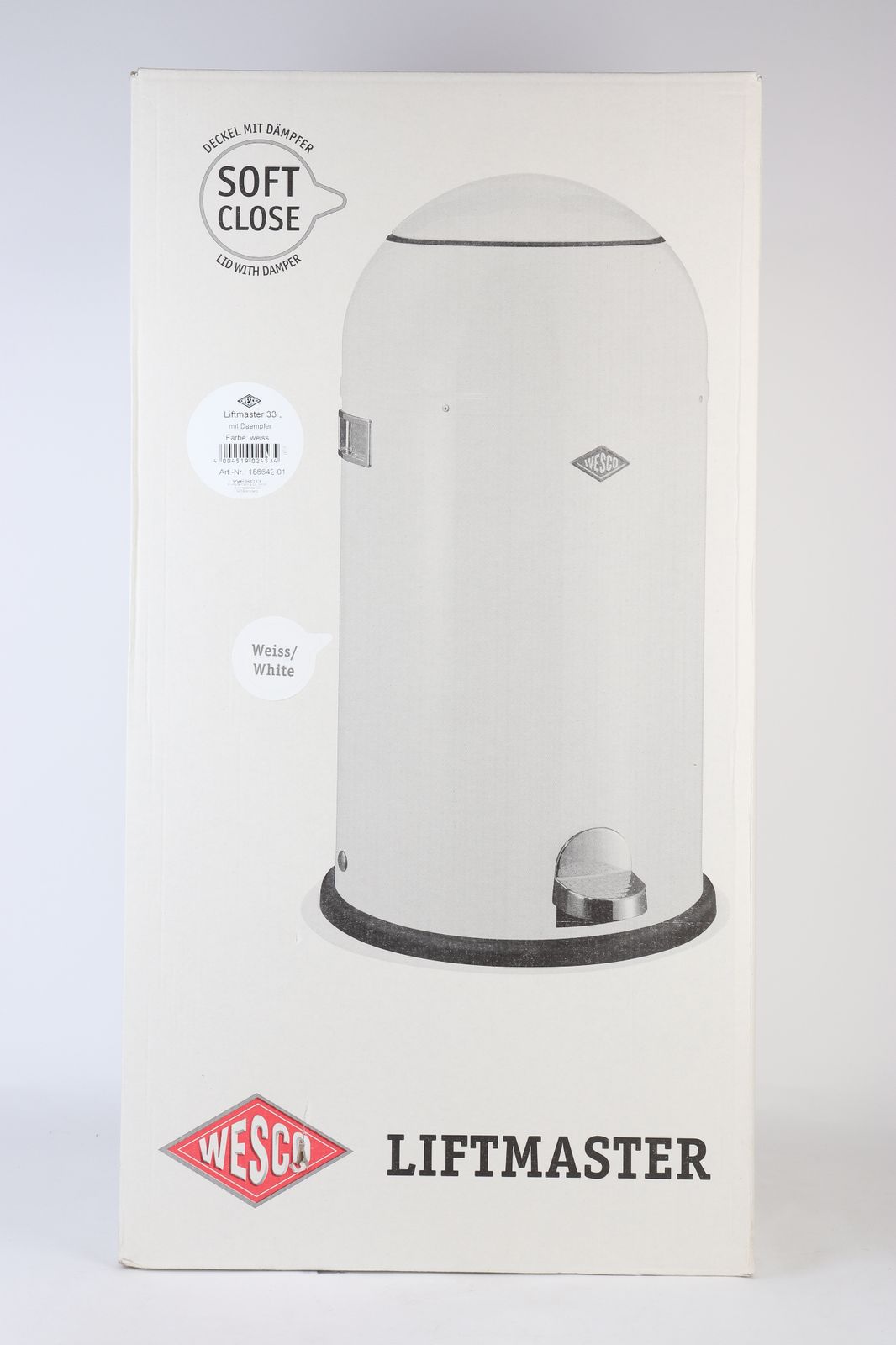 ウェスコ ペダルビン＆メタルライナー 33L LIFTMASTER WESCO マットホワイト 18664274 R2503-045
