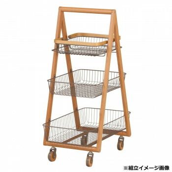 弘益 KOEKI MASH リヴ キャリーバスケットワゴンM グレー LIVCM3GR