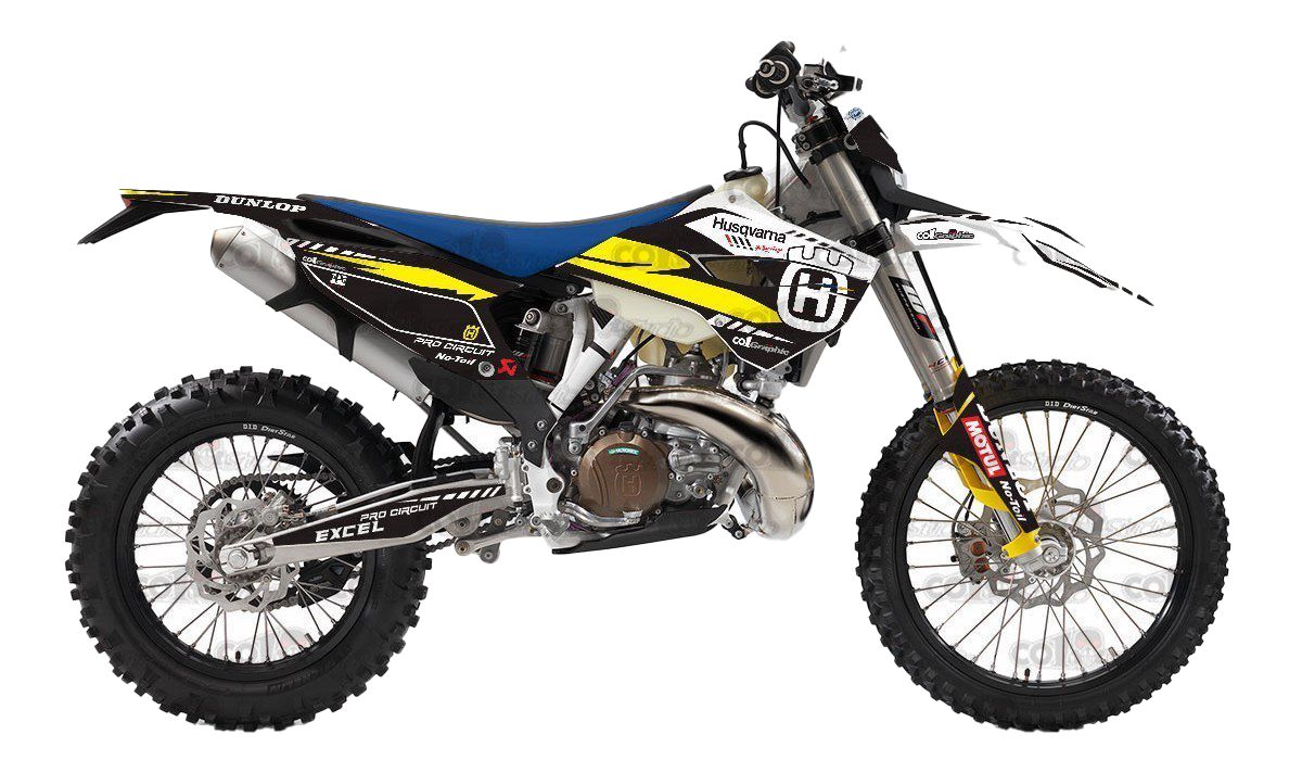 2014 ハスクバーナ HUSQVARNA TE FE 適合品 オリジナル デカール ステッカー デザイン決定後30日以内に発送 B