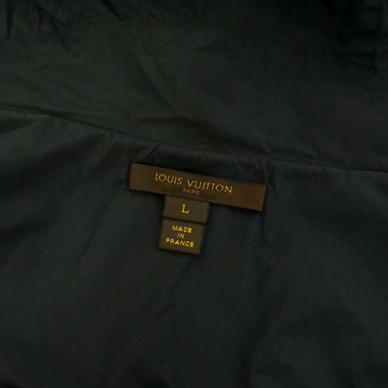 LOUIS VUITTON ジップアップブルゾン RM071M ブラック 46 ルイヴィトン LOUIS VUITTON 切替ジップアップパーカー ブルゾン