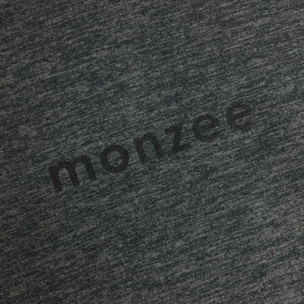 美品　monzee ハイネックシャツ ☆SALE価格☆【超美品】モンジー 長袖ハイネックシャツ 杢グレー