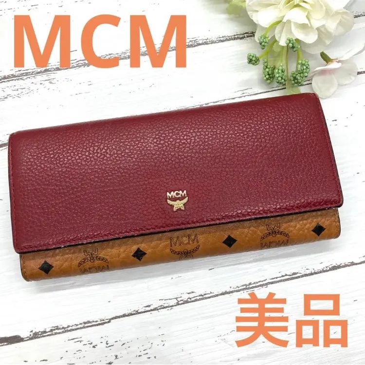 高い品質 美品❣️ MCM エムシーエム ヴィセトス柄 モノグラム レザー 三 小物