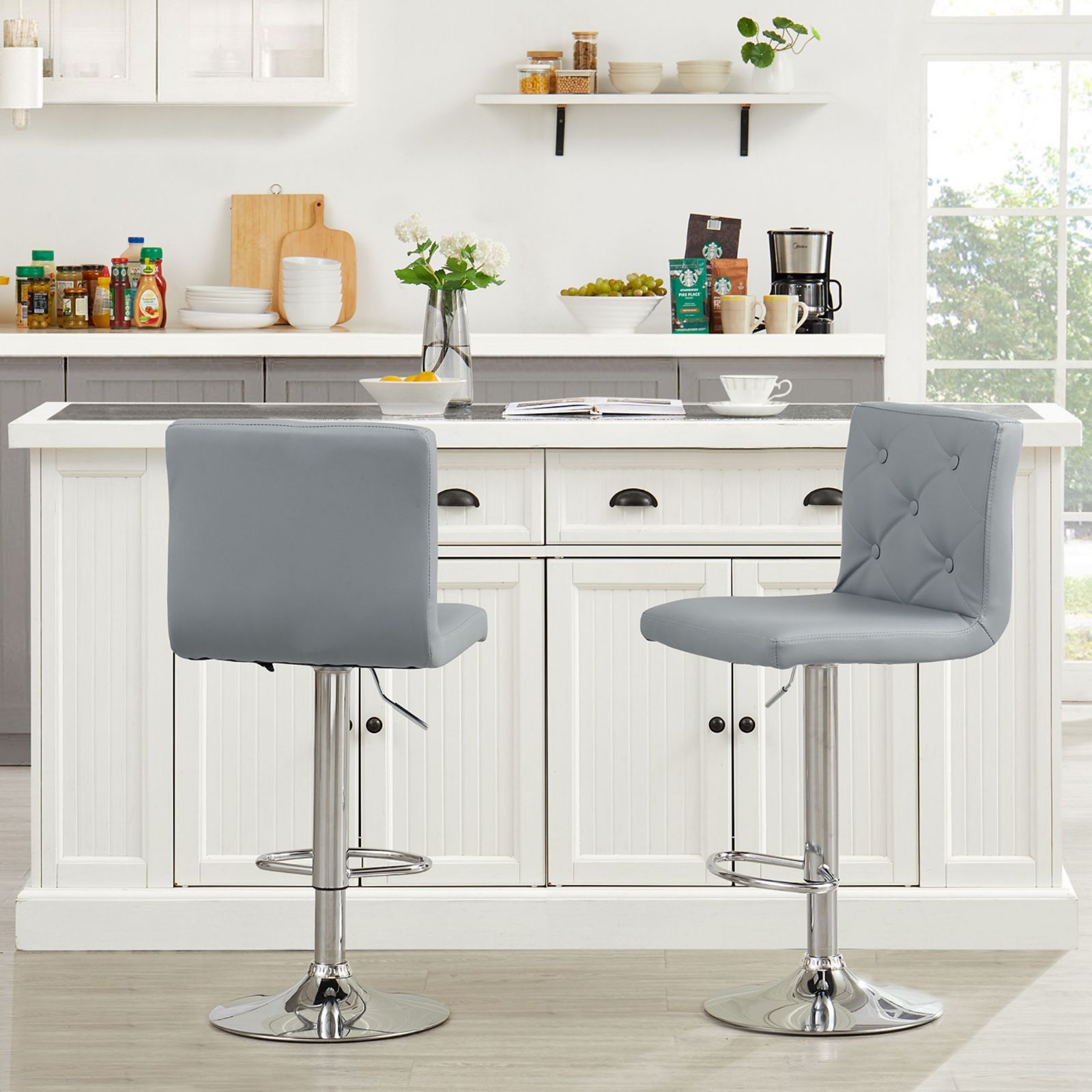 【ゆ様専用】　ニトリ カウンターチェア グレー ニトリ カウンターチェア 2脚セット ニトリ カウンターチェア