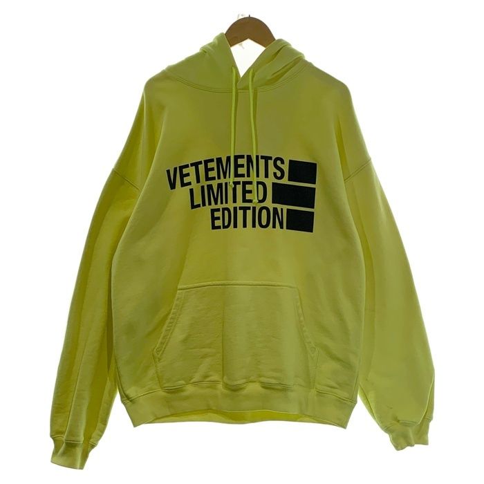 VETEMENTS ヴェトモン Logo-Printed Hoodie フロントロゴプリント プル 