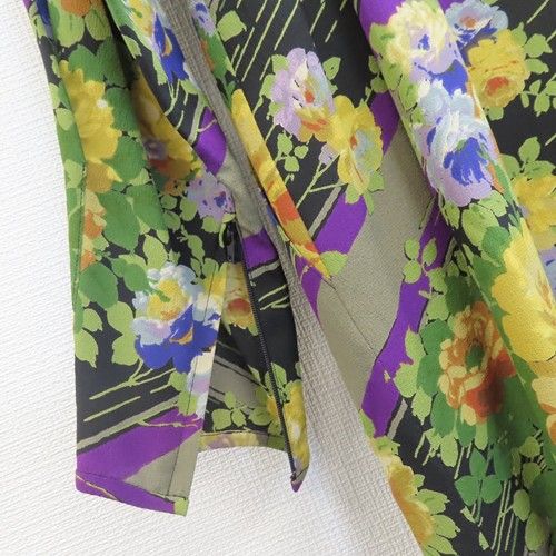 2734◆ungaro(ウンガロ)ヴィンテージ花柄ジャケット★9号 2734◇ungaro(ウンガロ)ヴィンテージ花柄ジャケット☆9号 2734