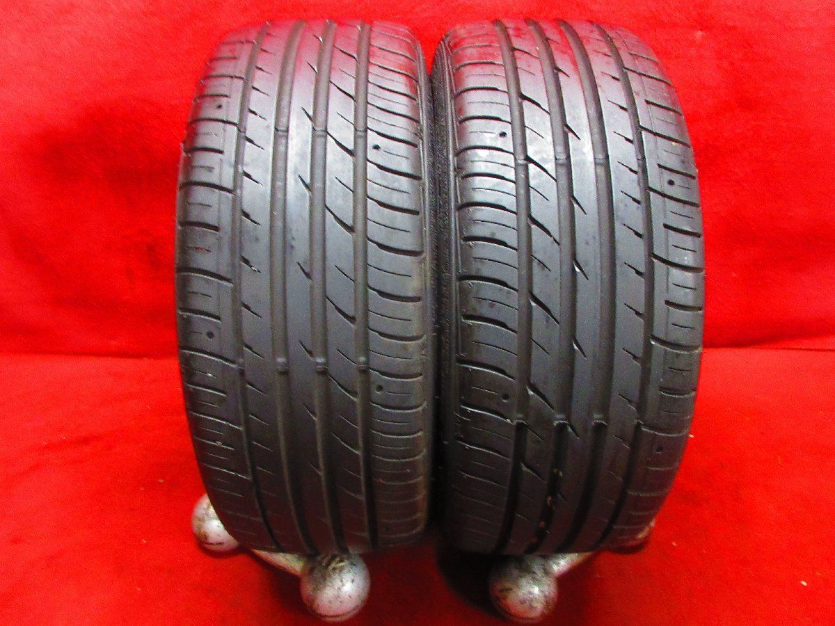 タイヤ 2本 205/40R17 ファルケン ZIEX ZE914 バリ山 溝アリ