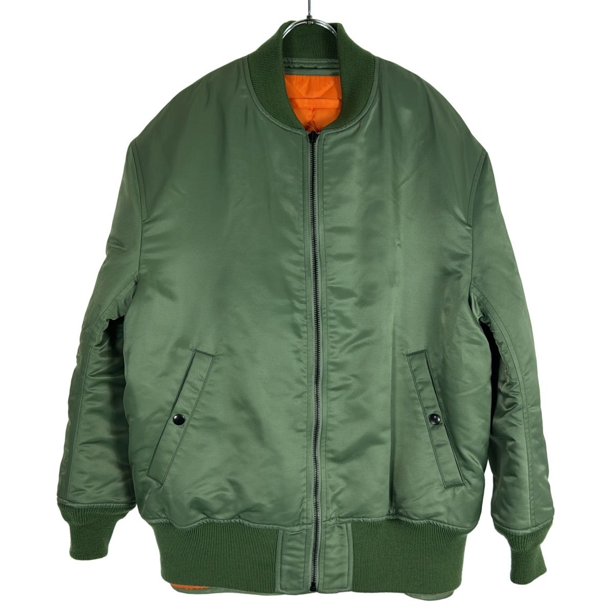 SCYE サイ Nylon Cotton Twill Layered Bomber Jacket