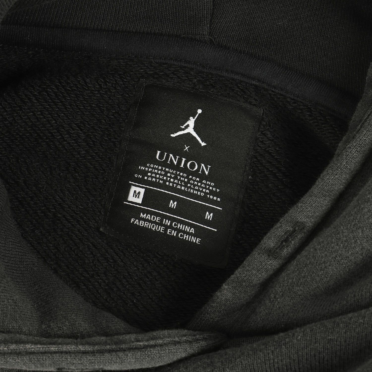 ナイキ ジョーダン1 プリント スウェット パーカー ジャンプマン　黒　M Jordan Brand（NIKE） - ナイキ ジョーダン1 プリント