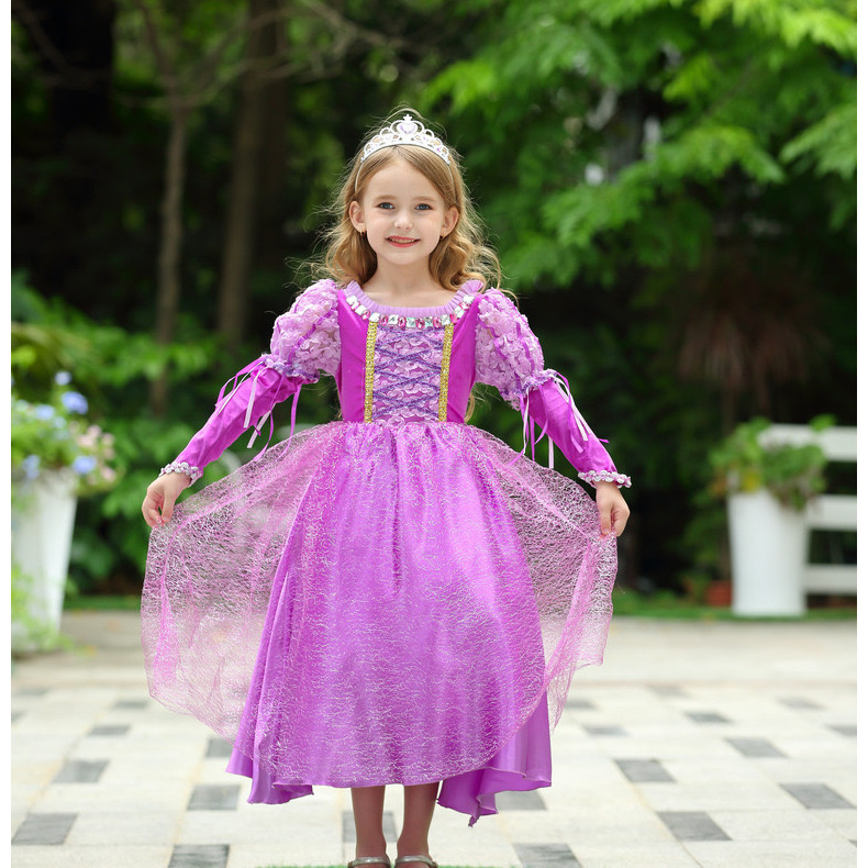 ベビー キッズ 子供 プリンセス ディズニー パープル 紫 ドレス