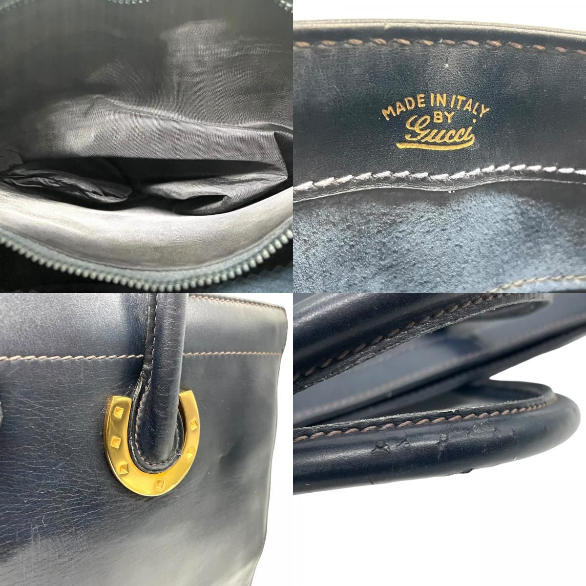 極美品　GUCCI グッチ　ハンドバッグ　ターンロック　ゴールド金具　レザー 美品 グッチ ハンドバッグ ターンロック ゴールド金具