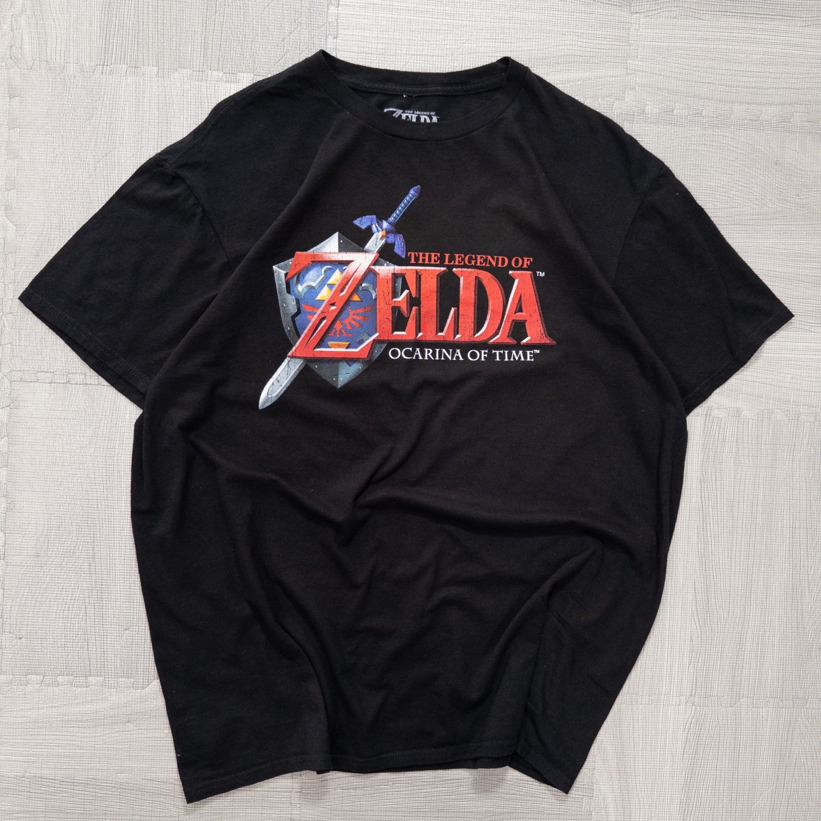 古着 00s The Legend of ZELDA ゼルダの伝説 ” 時のオカリナ” Tシャツ ブラック L - メルカリ