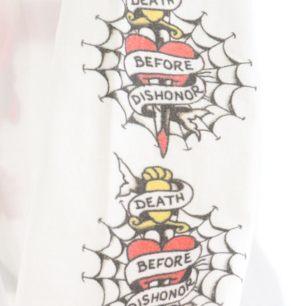 cvtvlist (カタリスト) ×Ed Hardy ロゴプリントクルーネック長袖T 
