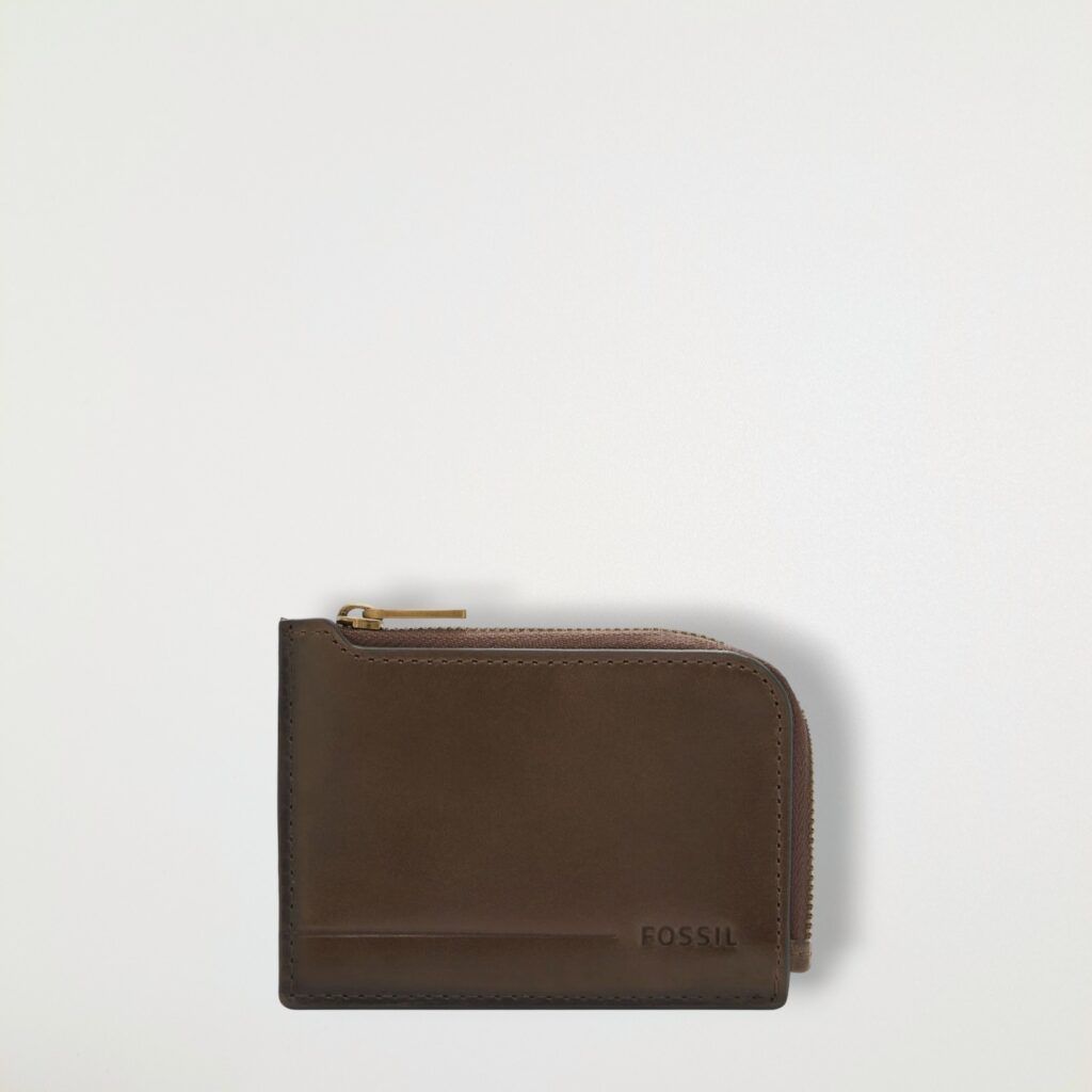 FO-313 Fossil フォッシル コインケース アレン レザー ジップ カードケース コインケース ブラウン