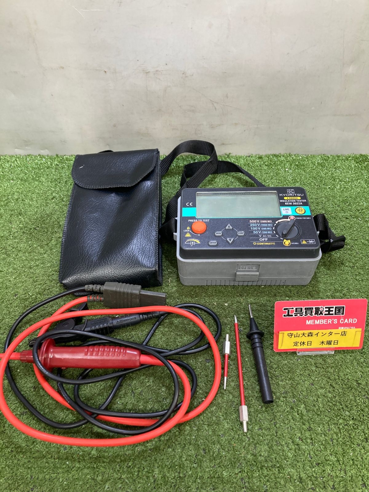 品 0921 共立電気計器 KYORITSU デジタル式 4レンジ絶縁抵抗計 50V|100V|250V|500V KEW 3022A ITG9OEEDT24W