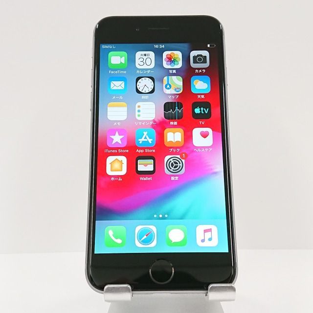 iPhone6 16GB au スペースグレー 送料無料 本体 c06265
