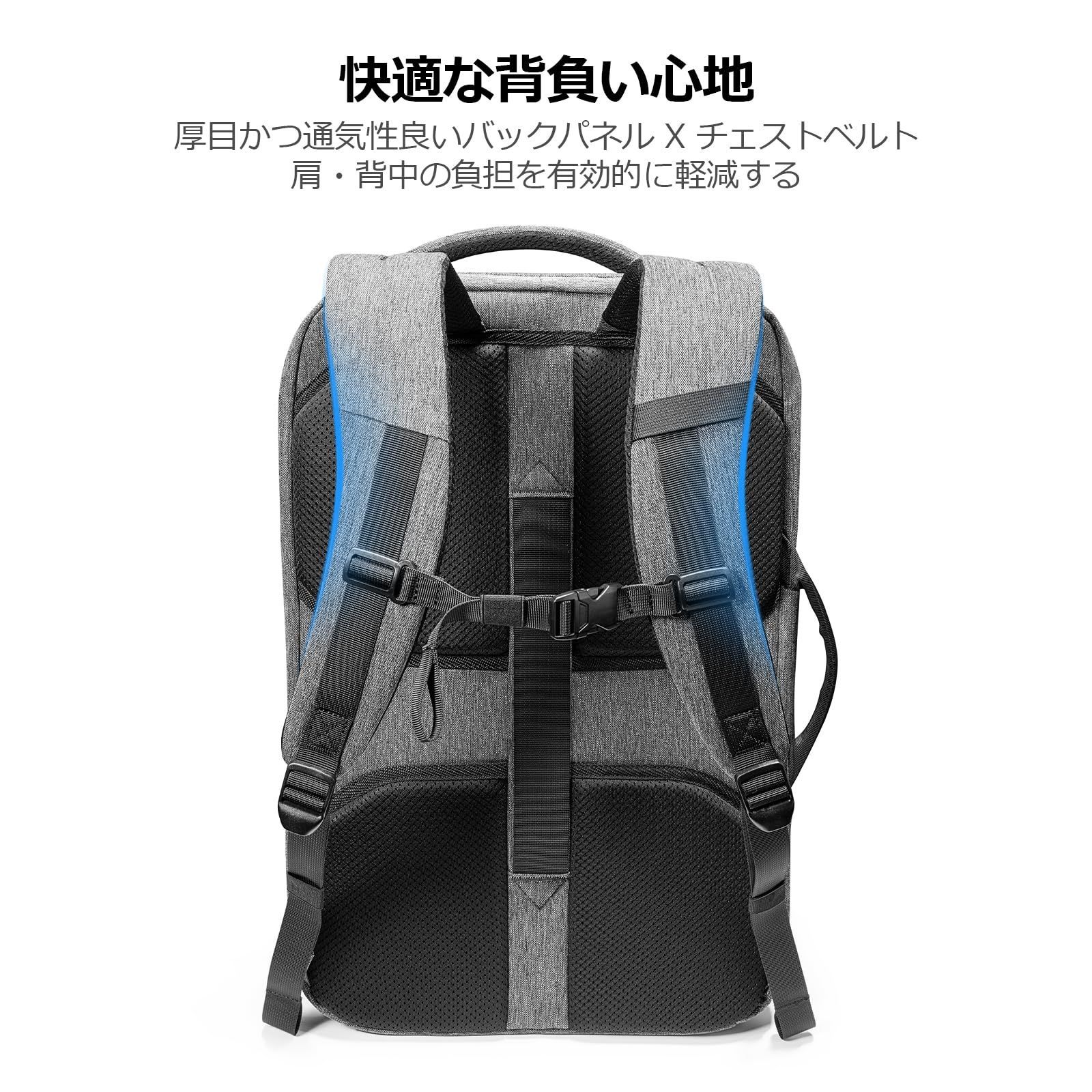 tomtoc] トラベルリュックサック 大容量 40L 機内持込 ビジネス バ ...