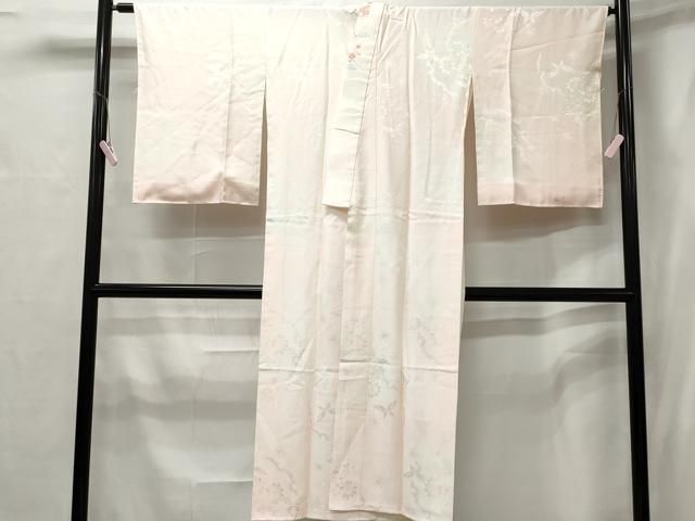 ☘️新品未使用*上質な長襦袢*雪輪花芝地紋*暈し染め*逸品*嬉しいロング丈♡ 平和屋着物□長襦袢 袷 雪輪花蝶地紋 暈し染め 半衿刺繍 正絹