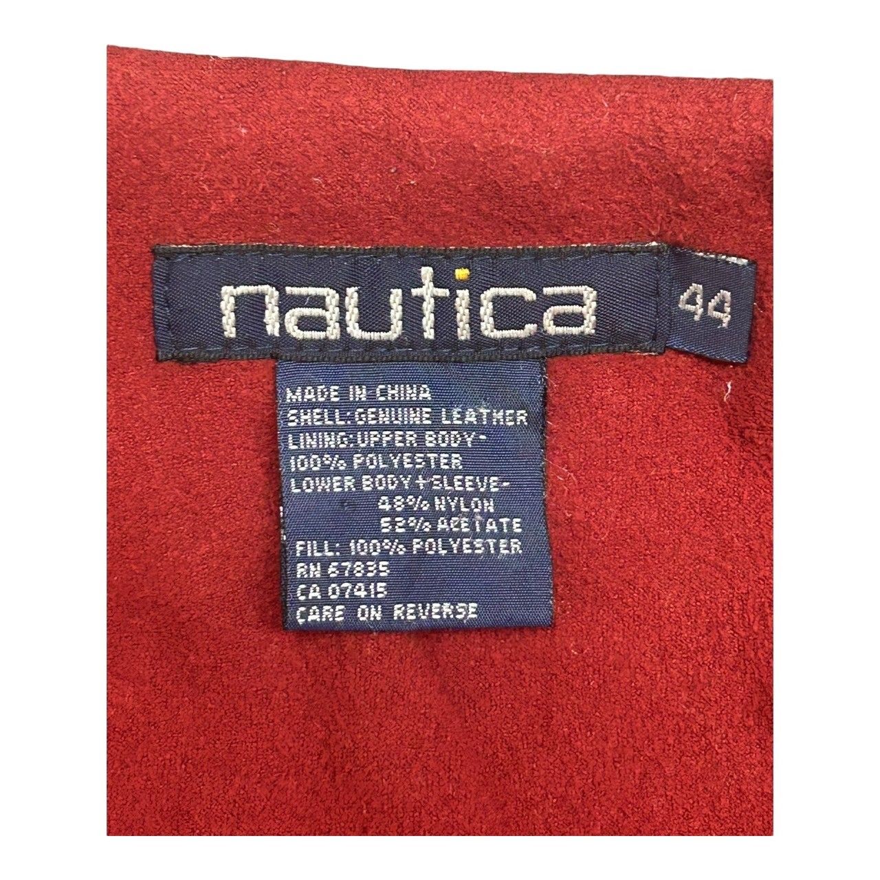 NAUTICA (ノーティカ) 90s 牛革 カーコート ハーフジップ レザー