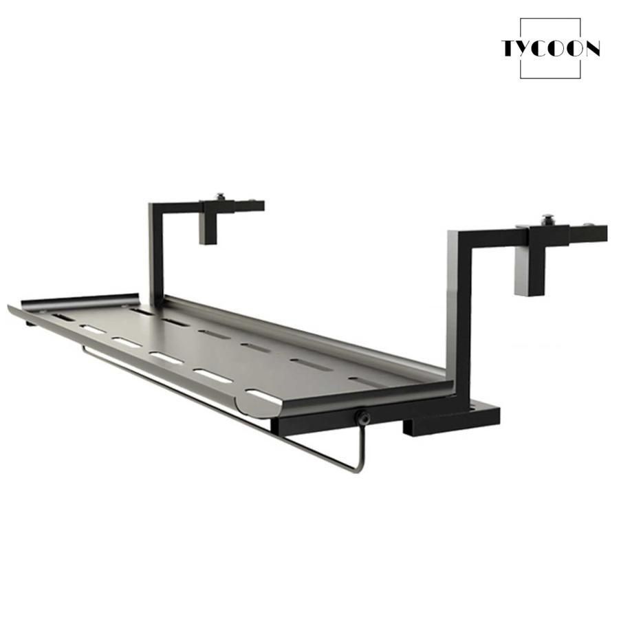 金属 バルコニーテーブル 壁折りたたみテーブル 屋外デッキレール吊り下げテーブル パティオ用 省スペース パティオテーブル ベランダ テー