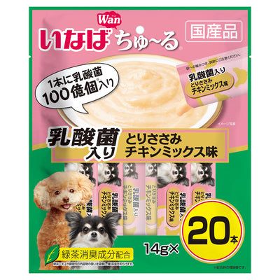 いなば ちゅーる 乳酸菌入り とりささみ チキンミックス味 14g×20本入り 1ケース16袋