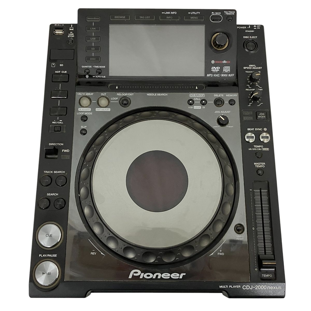 DJ機材 Pioneer CDJ-2000 CDJ-2000 (zarchiwizowane) Pro-grade digital DJ deck (black