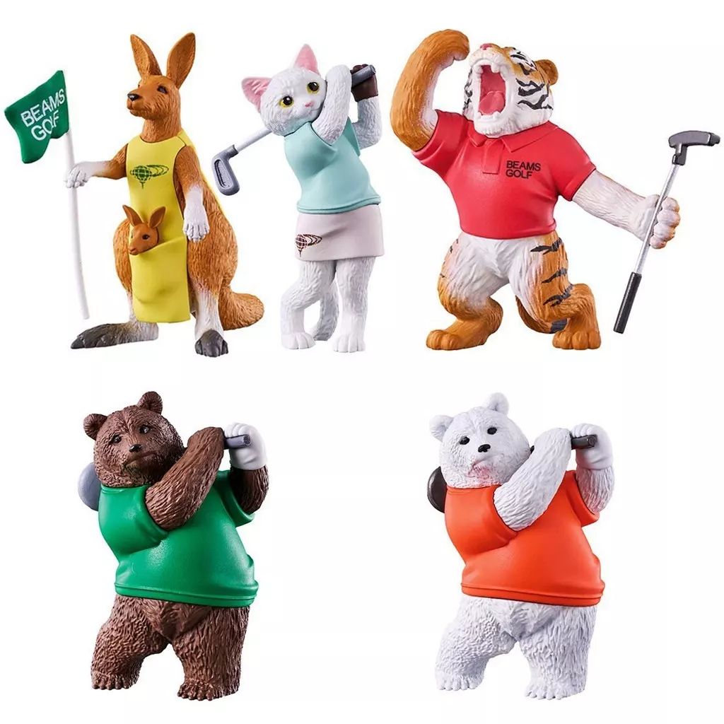 【中古】トレーディングフィギュア 全5種セット 「BEAMS GOLF監修 どうぶつゴルフ」
