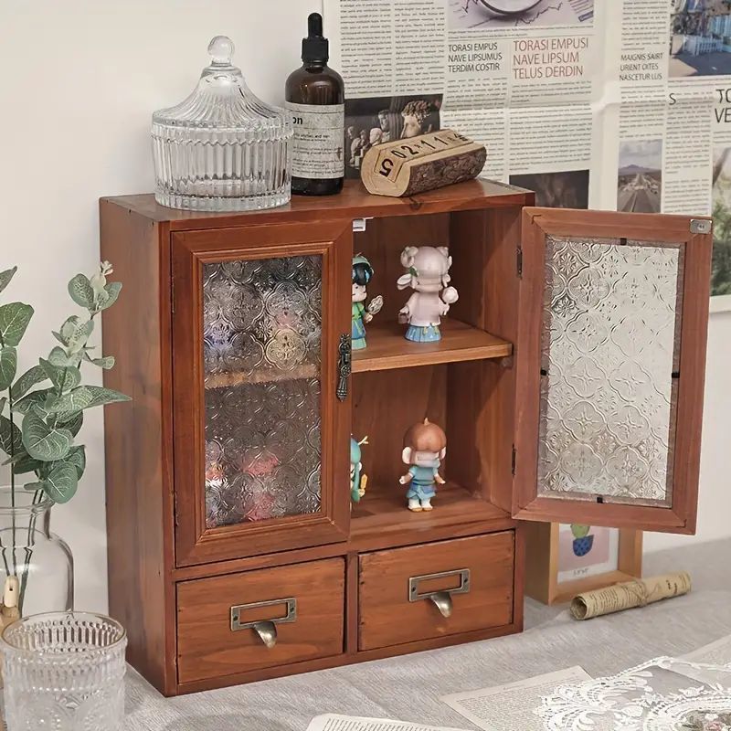 ディスプレイ棚 木製キャビネット 収納 キャビネット 棚