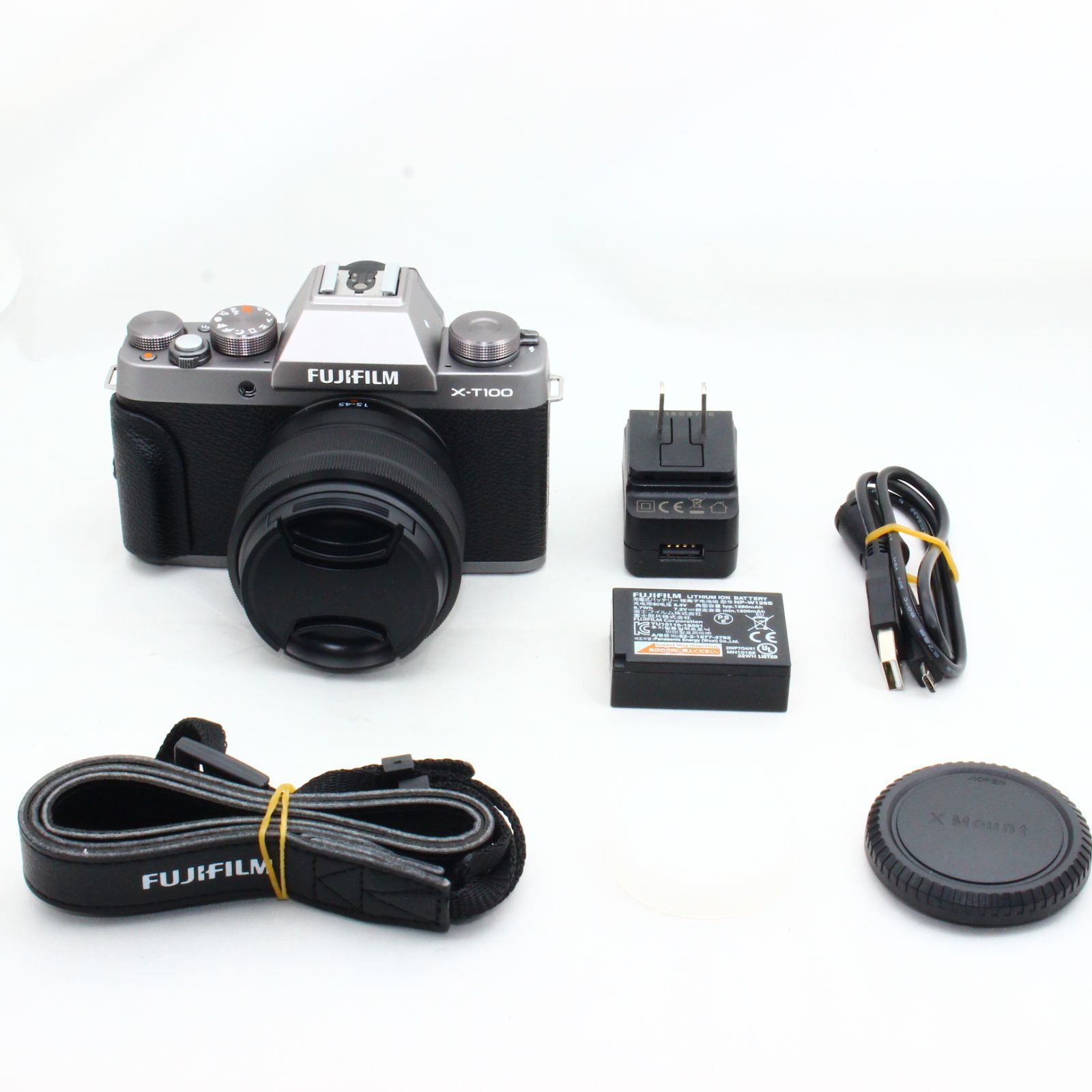 新品 FUJIFILM X-T100 レンズセット ダークシルバー www