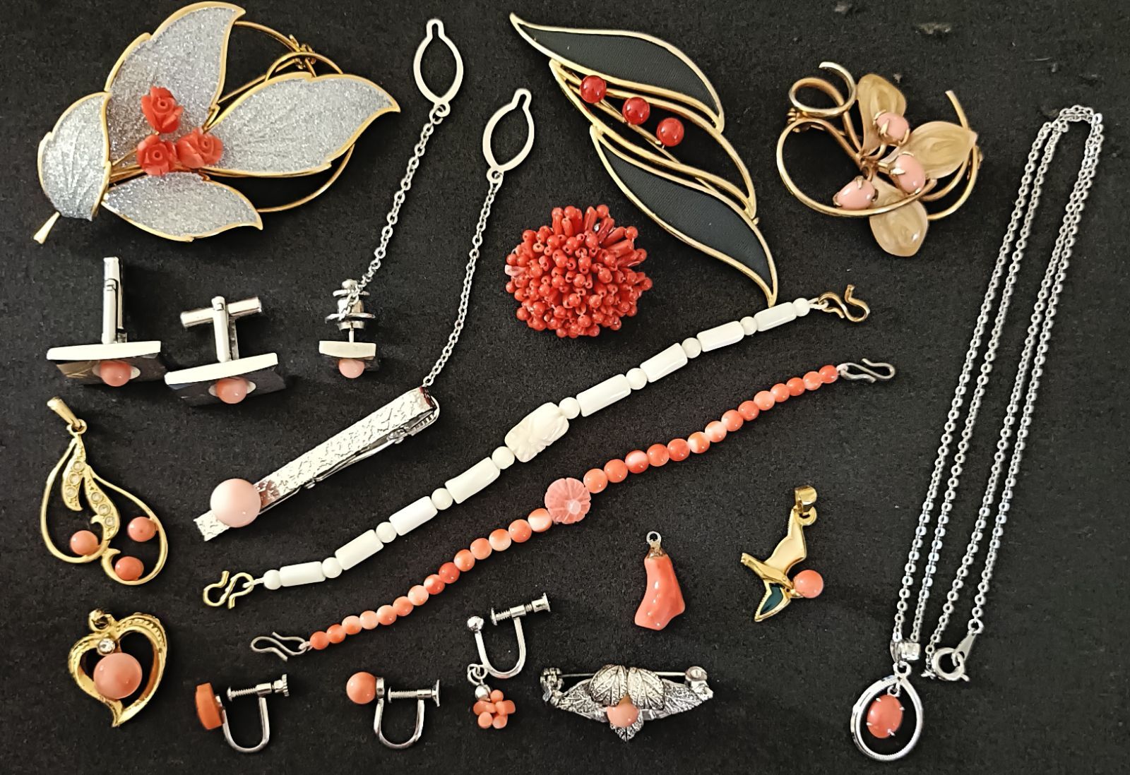 アクセサリーまとめ売り 珊瑚 珊瑚アクセサリー まとめ売り 在庫処分