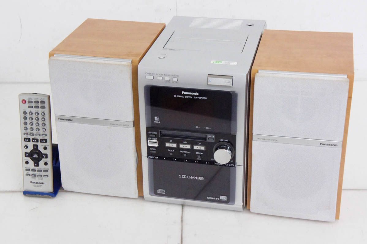 中古】【訳あり】Panasonicパナソニック CD/MD/SDステレオシステム SC