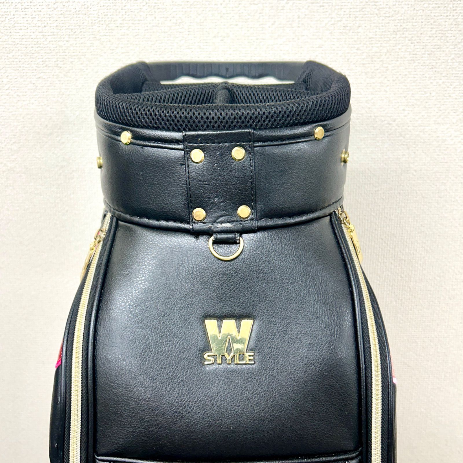 WINWIN STYLE ウィンウィンスタイル FLOWER GARDEN Gold Ver. キャディバッグ レディース ゴルフバッグ 9型  3.6kg 47インチ対応